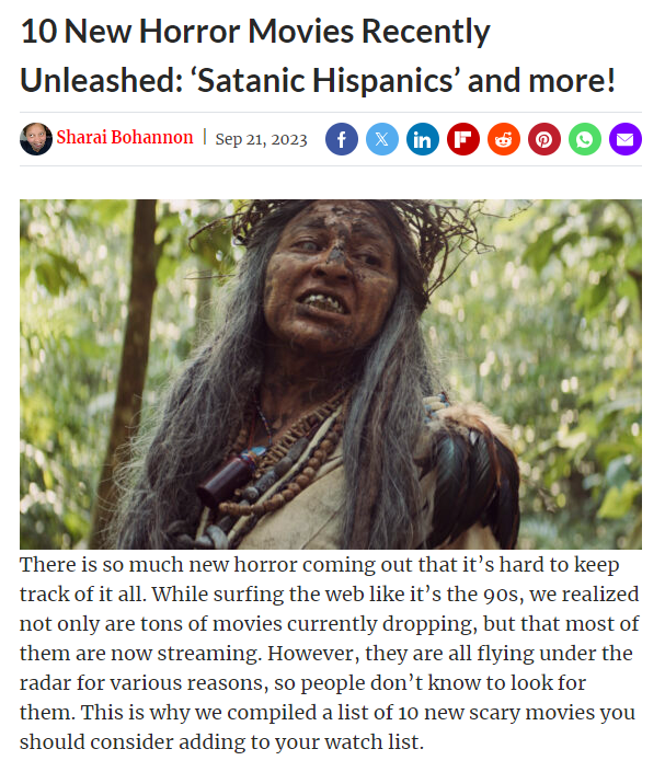 10 New Horror Movies Recently Unleashed: ‘Satanic Hispanics’ and more!